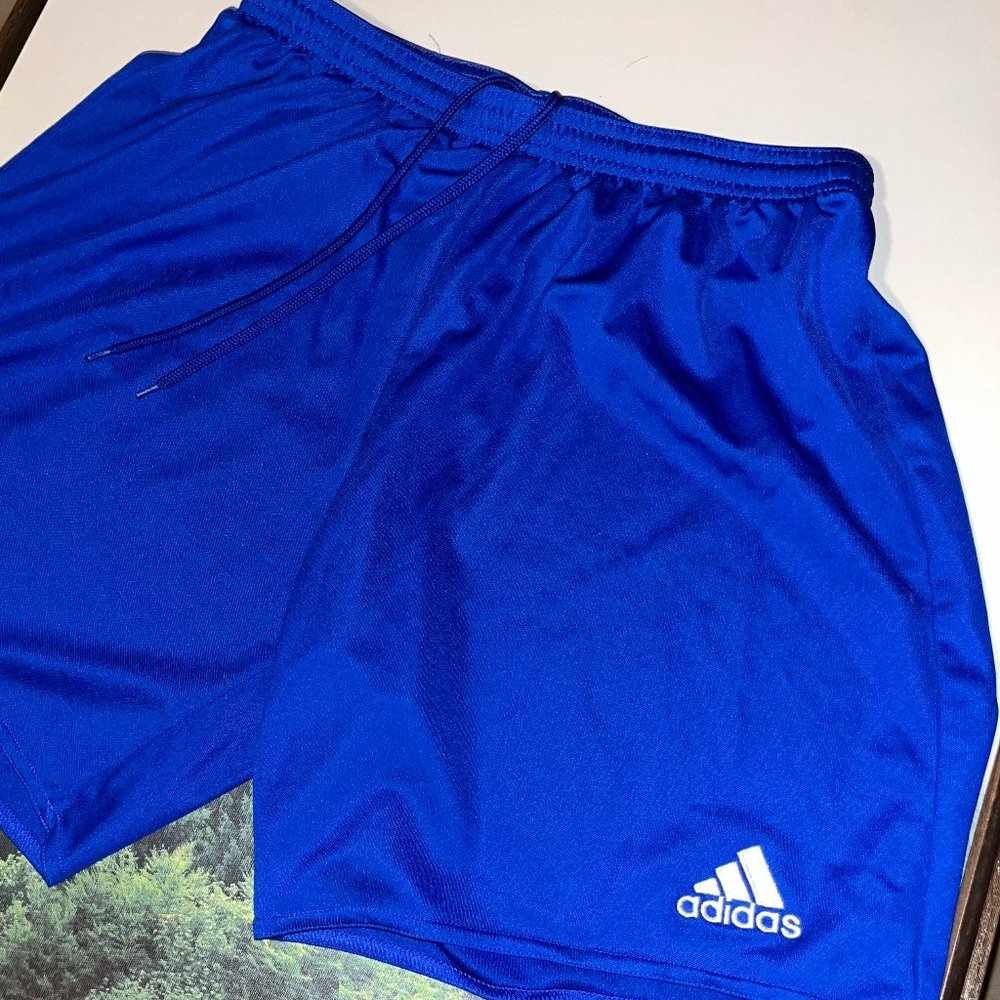 All Blue Adidas Training Shorts